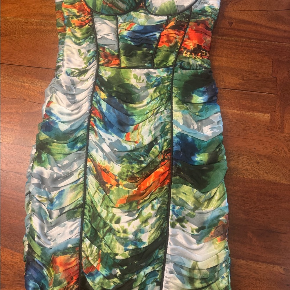 NWT Ona Saez Multicolor Dress Size 1-S Argentina Brand